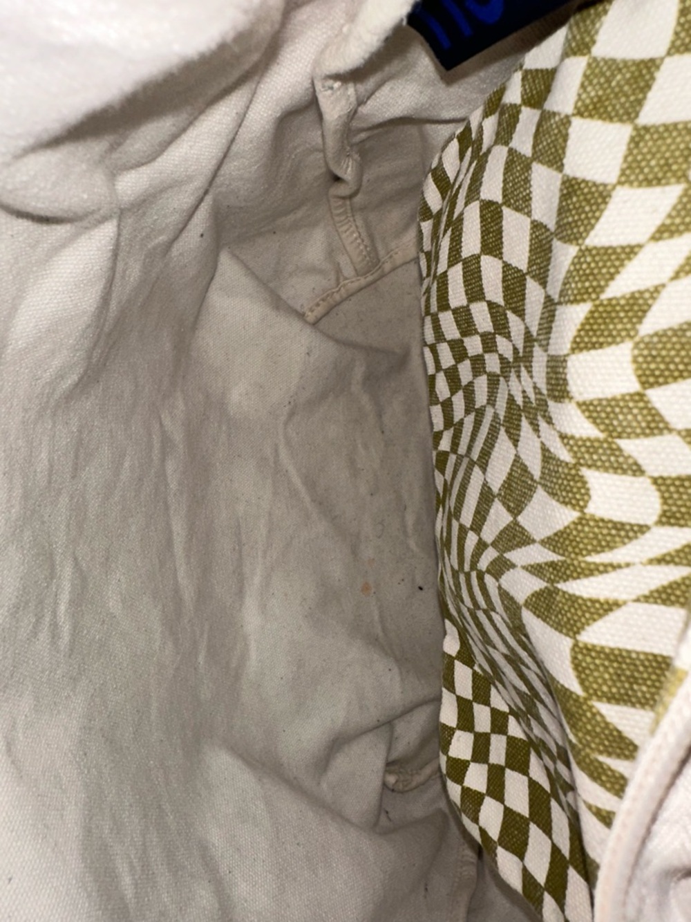 BAGGU Moss Trippy Checkered Duck Bag - Picture 5 of 5